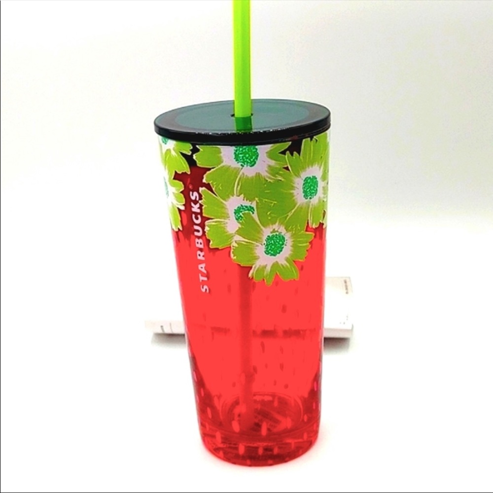 Starbucks Strawberry Glass Tumbler